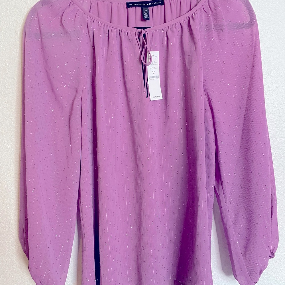 White House Black Market longe sleeve blouse